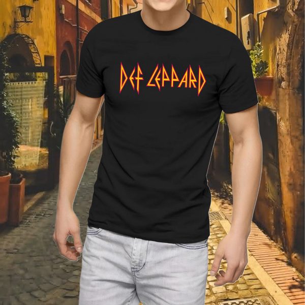Men's Def Leppard Music Tour Shirt Graphic Fashion Short Sleeve T-Shirt Cotton Rock Fan pop Rock Music Black T-Shirt - Image 6
