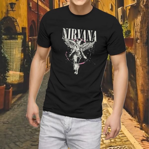 Men's Nirvana Live Concert Photo Cotton Rock Fan T Shirts for Men Loose fit Crewneck  Short Sleeve Shirts - Image 6