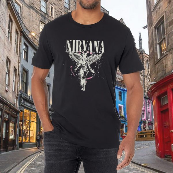 Men's Nirvana Live Concert Photo Cotton Rock Fan T Shirts for Men Loose fit Crewneck  Short Sleeve Shirts - Image 3