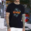 Men's Def Leppard Music Tour Shirt Graphic Fashion Short Sleeve T-Shirt Cotton Rock Fan pop Rock Music Black T-Shirt