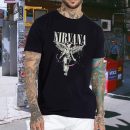 Men's Nirvana Live Concert Photo Cotton Rock Fan T Shirts for Men Loose fit Crewneck  Short Sleeve Shirts