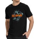 Men's Def Leppard Music Tour Shirt Graphic Fashion Short Sleeve T-Shirt Cotton Rock Fan pop Rock Music Black T-Shirt