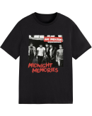 One Direction Band Unisex's T Shirt Cotton Short Sleeve Top for Men Women Music Fans