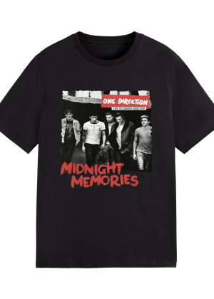 One Direction Band Unisex's T Shirt Cotton Short Sleeve Top for Men Women Music Fans