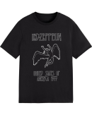 Led Zeppelin Icarus 1977 Tee Fashion Graphic Print Shirts Cotton Soft T-Shirts Men Crew Neck Short Sleeve Shirt
