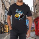 Men's Def Leppard Band Exclusive Guitar Music Tour Shirt Graphic Fashion Short Sleeve T-Shirt Cotton Rock Fan pop Rock Music Black T-Shirt