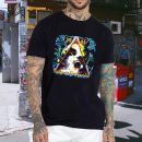 Men's Def Leppard Band Hysteria Music Tour Shirt Graphic Fashion Short Sleeve T-Shirt Cotton Rock Fan pop Rock Music Black T-Shirt