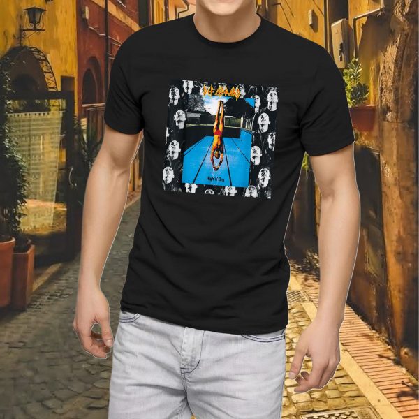 Men's Def Leppard Band High 'n' Dry Music Tour Shirt Graphic Fashion Short Sleeve T-Shirt Cotton Rock Fan pop Rock Music Black T-Shirt - Image 6