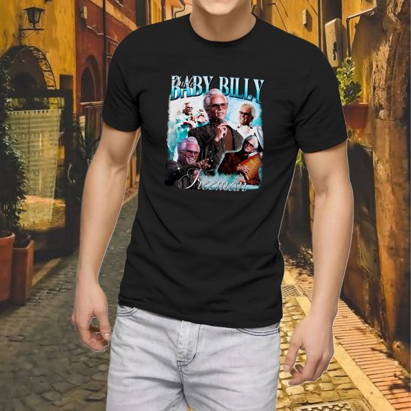 Men's Baby Billy Tee  90s T-Shirts Casual Cotton Short Sleeve Crewneck - Image 2