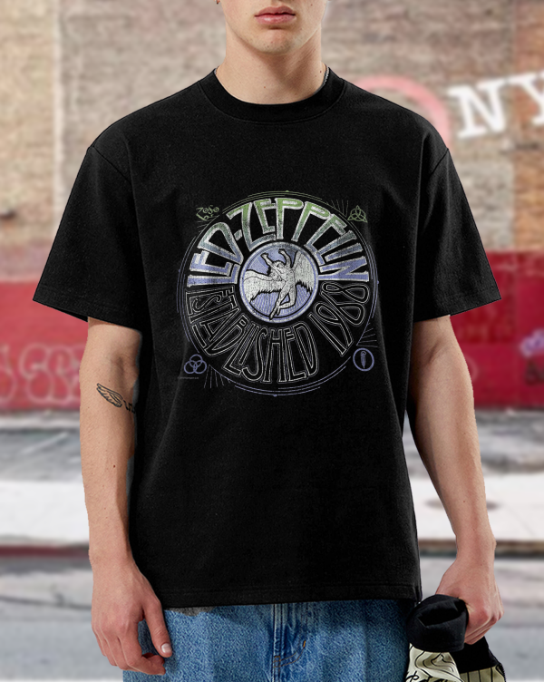 Led Zeppelin Established 1968 Vintage Tee Graphic Print Shirts Cotton Soft T-Shirts Men Crew Neck Short Sleeve Shirt - Image 5