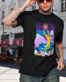 Led Zeppelin Men's In Concert T-Shirt Cotton Soft Crew Neck Short Sleeve Shirt for Band Music Fans