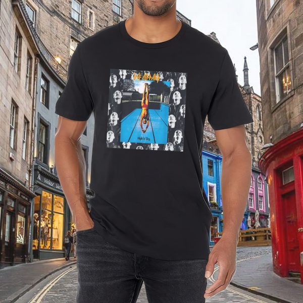 Men's Def Leppard Band High 'n' Dry Music Tour Shirt Graphic Fashion Short Sleeve T-Shirt Cotton Rock Fan pop Rock Music Black T-Shirt - Image 3