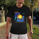 Men's Def Leppard Band Def Leppard Pyromania Black Cotton T-Shirt Classic Fit Crew Neck Short Sleeve Adult Rock Fan pop Rock Music Black T-Shirt