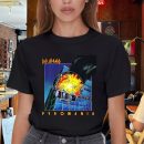 Men's Def Leppard Band Def Leppard Pyromania Black Cotton T-Shirt Classic Fit Crew Neck Short Sleeve Adult Rock Fan pop Rock Music Black T-Shirt
