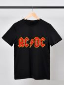 AC/DC Rock T-Shirts Handmade Fashion Graphic Print Shirts Cotton T-Shirt Women Soft T-Shirts Men Crew Neck Short Sleeve Shirt