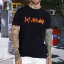 Men's Def Leppard Music Tour Shirt Graphic Fashion Short Sleeve T-Shirt Cotton Rock Fan pop Rock Music Black T-Shirt