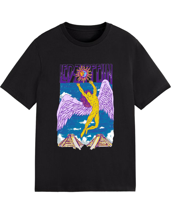 Led Zeppelin Men's In Concert T-Shirt Cotton Soft Crew Neck Short Sleeve Shirt for Band Music Fans - Image 2
