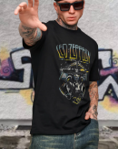 Led Zeppelin Rock Roll T-Shirt Cotton Soft Crew Neck Short Sleeve Shirt for Band Music Fans