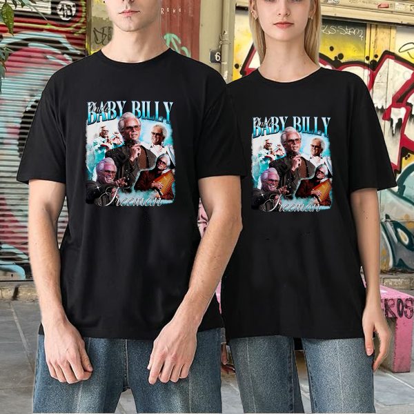 Men's Baby Billy Tee  90s T-Shirts Casual Cotton Short Sleeve Crewneck - Image 4