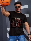 Slipknot T-Shirt Men Handmade Fashion Graphic Print Shirts Cotton T-Shirt Women Soft T-Shirts Crew Neck Short Sleeve Shirt Hip Hop Tee Tops