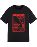 Led Zeppelin Men's In Concert T-Shirt Graphic Print Shirts Cotton Soft T-Shirts Men Crew Neck Short Sleeve Shirt