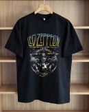 Led Zeppelin Rock Roll T-Shirt Cotton Soft Crew Neck Short Sleeve Shirt for Band Music Fans
