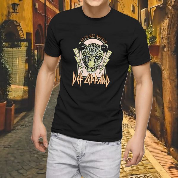 Men's Def Leppard Music Tour Shirt Graphic Fashion Short Sleeve T-Shirt Cotton Rock Fan pop Rock Music Black T-Shirt - Image 6