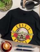 Guns N' Roses Rock Shirts Handmade Fashion Graphic Print Shirts Cotton T-Shirt Women Soft T-Shirts Men Crew Neck Short Sleeve Shirt
