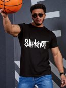 Slipknot T-Shirt Men Fashion Graphic Print Handmade Double Faced Shirts Cotton T-Shirt Women Soft T-Shirts Crew Neck Short Sleeve Shirt Hip Hop Tee Tops