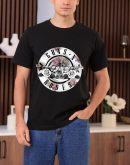 Guns N' Roses Rock Music T-Shirts Handmade Tee Fashion Graphic Print Shirt Cotton T-Shirt Women Soft T-Shirts Men Crew Neck Short Sleeve Shirt