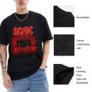 ACDC Shirt World Tour T-Shirts Handmade Fashion Graphic Print Shirts Cotton T-Shirt Women Soft T-Shirts Men Crew Neck Short Sleeve Shirt