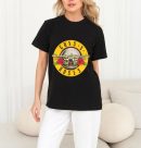 Guns N' Roses Rock Shirts Handmade Fashion Graphic Print Shirts Cotton T-Shirt Women Soft T-Shirts Men Crew Neck Short Sleeve Shirt