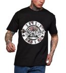 Guns N' Roses Rock Music T-Shirts Handmade Tee Fashion Graphic Print Shirt Cotton T-Shirt Women Soft T-Shirts Men Crew Neck Short Sleeve Shirt