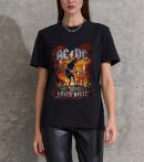 Men AC/DC Rock T-Shirts Handmade Fashion Graphic Print Shirts Cotton T-Shirt Women Soft T-Shirts Crew Neck Short Sleeve Shirt