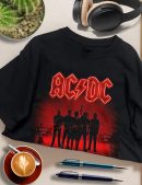 ACDC Shirt World Tour T-Shirts Handmade Fashion Graphic Print Shirts Cotton T-Shirt Women Soft T-Shirts Men Crew Neck Short Sleeve Shirt