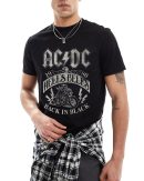 ACDC World Tour T-Shirts Handmade Fashion Graphic Print Shirts Cotton T-Shirt Women Soft T-Shirts Men Crew Neck Short Sleeve Shirt