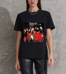 Slipknot T-Shirt Men Handmade Fashion Graphic Print Double Faced Shirts Cotton T-Shirt Women Soft T-Shirts Crew Neck Short Sleeve Shirt Hip Hop Tee Tops