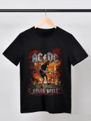 Men AC/DC Rock T-Shirts Handmade Fashion Graphic Print Shirts Cotton T-Shirt Women Soft T-Shirts Crew Neck Short Sleeve Shirt