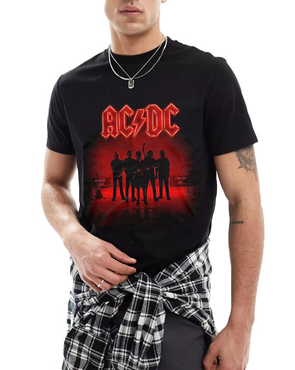 ACDC Shirt World Tour T-Shirts Handmade Fashion Graphic Print Shirts Cotton T-Shirt Women Soft T-Shirts Men Crew Neck Short Sleeve Shirt - Image 2