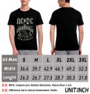 ACDC World Tour T-Shirts Handmade Fashion Graphic Print Shirts Cotton T-Shirt Women Soft T-Shirts Men Crew Neck Short Sleeve Shirt