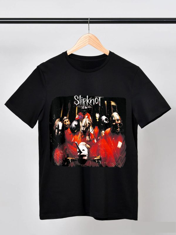 Slipknot T-Shirt Men Handmade Fashion Graphic Print Double Faced Shirts Cotton T-Shirt Women Soft T-Shirts Crew Neck Short Sleeve Shirt Hip Hop Tee Tops - Image 3