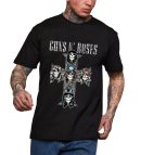 Guns N' Roses Rock Music Shirts Handmade Tee Fashion Graphic Print Shirts Cotton T-Shirt Women Soft T-Shirts Men Crew Neck Short Sleeve Shirt