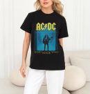 ACDC Shirts World Tour T-Shirts Handmade Fashion Graphic Print Shirts Cotton T-Shirt Women Soft T-Shirts Men Crew Neck Short Sleeve Shirt