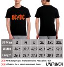 AC/DC Rock T-Shirts Handmade Fashion Graphic Print Shirts Cotton T-Shirt Women Soft T-Shirts Men Crew Neck Short Sleeve Shirt