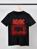 ACDC Shirt World Tour T-Shirts Handmade Fashion Graphic Print Shirts Cotton T-Shirt Women Soft T-Shirts Men Crew Neck Short Sleeve Shirt