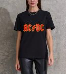 AC/DC Rock T-Shirts Handmade Fashion Graphic Print Shirts Cotton T-Shirt Women Soft T-Shirts Men Crew Neck Short Sleeve Shirt