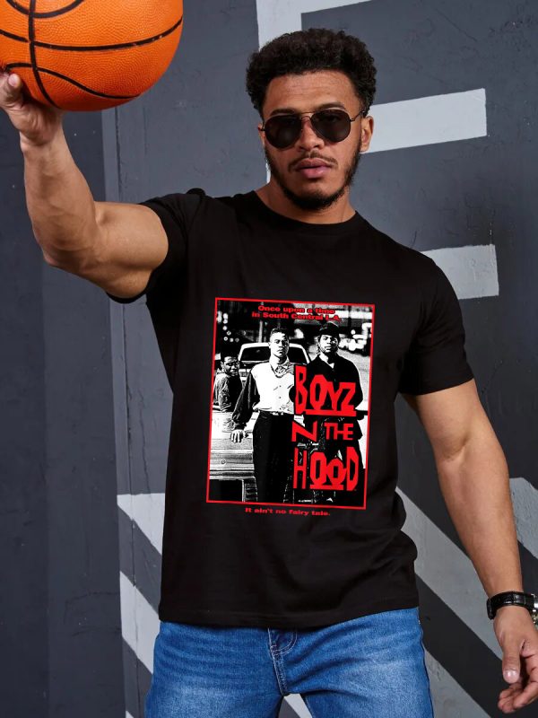 Boyz N The Hood T-Shirt Men Handmade Fashion Graphic Print Shirts Cotton T-Shirt Women Soft T-Shirts Crew Neck Short Sleeve Shirt Hip Hop Tee Tops - Image 5