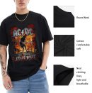 Men AC/DC Rock T-Shirts Handmade Fashion Graphic Print Shirts Cotton T-Shirt Women Soft T-Shirts Crew Neck Short Sleeve Shirt