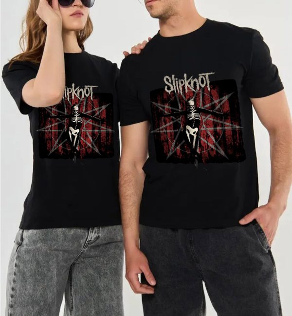 Slipknot T-Shirt Men Handmade Fashion Graphic Print Shirts Cotton T-Shirt Women Soft T-Shirts Crew Neck Short Sleeve Shirt Hip Hop Tee Tops - Image 2