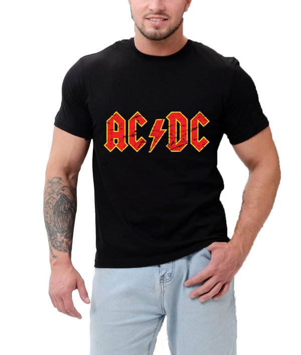 AC/DC Rock T-Shirts Handmade Fashion Graphic Print Shirts Cotton T-Shirt Women Soft T-Shirts Men Crew Neck Short Sleeve Shirt - Image 4
